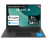 LG gram 14Z90RU-G.AA55B Portátil Ultraligero 14 Pulgadas, IPS WUXGA, Intel Core i5-1334U 10 núcleos, 16GB RAM, 512GB SSD, 999 g, Batería hasta 24.5h, Intel Graphics, Windows 11 Home, Negro