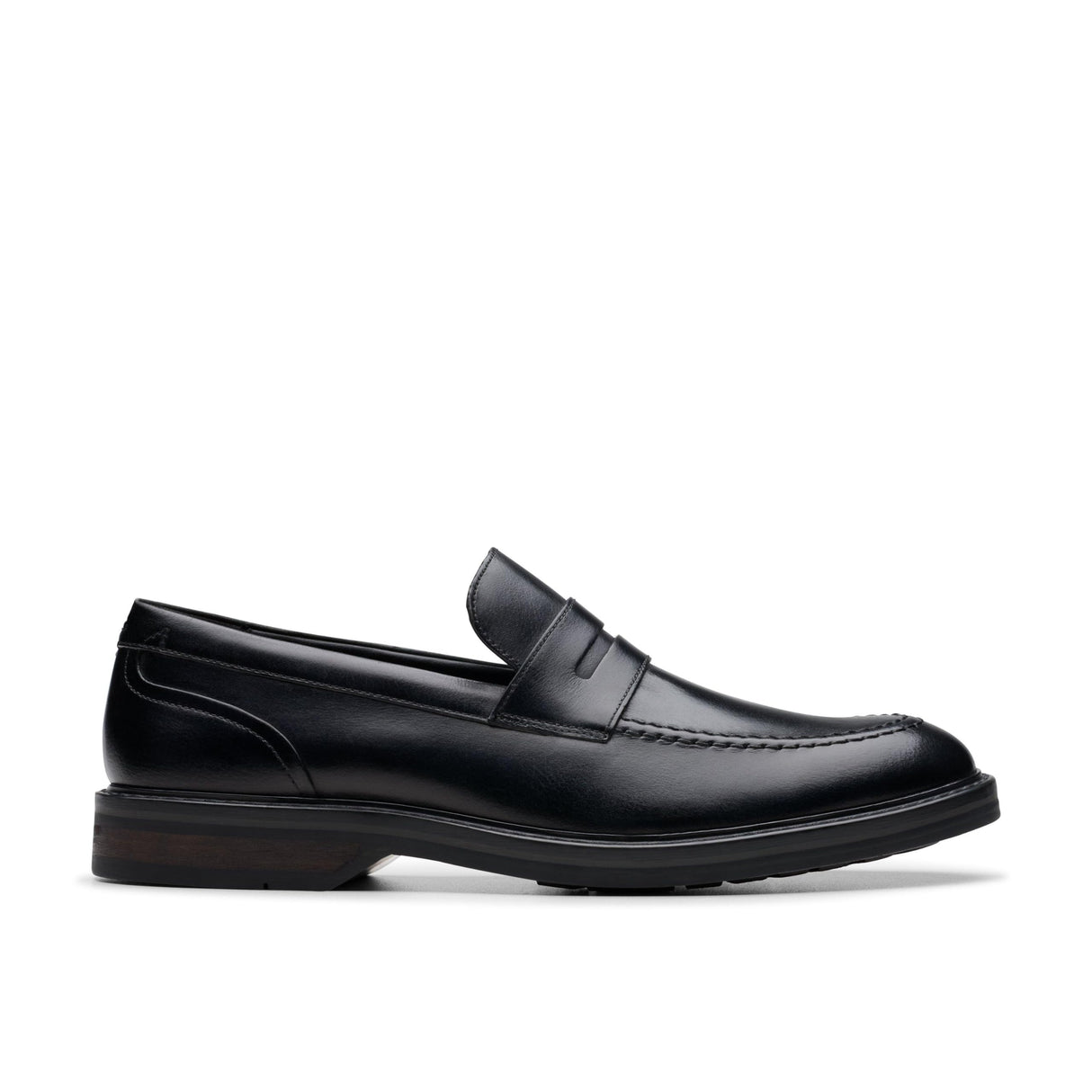 Clarks Aldwin Step para Hombre, Piel Negra, 47 EU