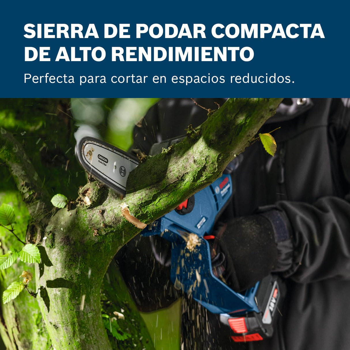 Bosch Professional 18V System sierra podadora GKE 18V-20 (hasta 350 cortes por carga de hasta 18 cm, motor Brushless sin escobillas, funda de 20 cm incl., sin batería)
