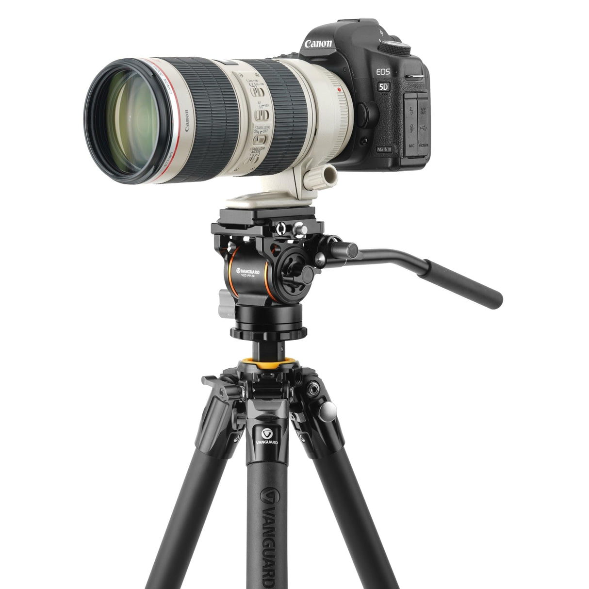 Vanguard Veo 5 264AV14 - Trípode de vídeo de Aluminio, rótula Veo PV-14
