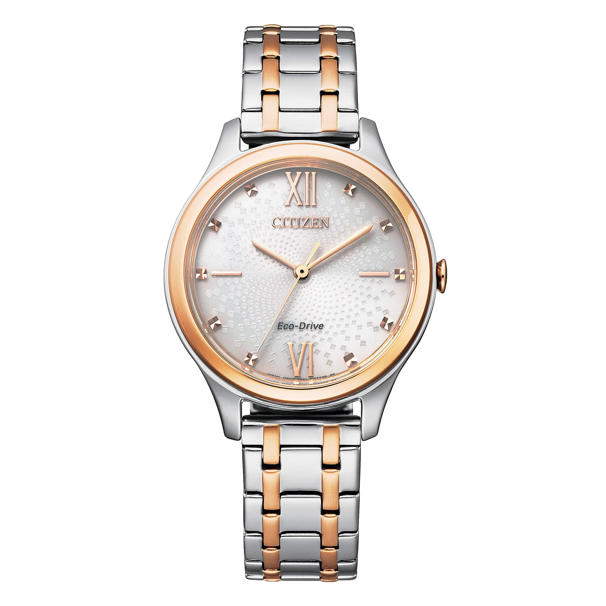CITIZEN Reloj Analógico para Mujer de Eco-Drive con Correa en Acero Inoxidable EM0506-77A