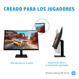 HP X27qc – Monitor Gaming de 27" Quad HD (2560 x 1440 a 165Hz, VA, Curvatura 1500R, 16:9, 1ms, HDMI, Low Blue Light, Antirreflectante, AMD Freesync Premium, Compatible con Consolas) Negro
