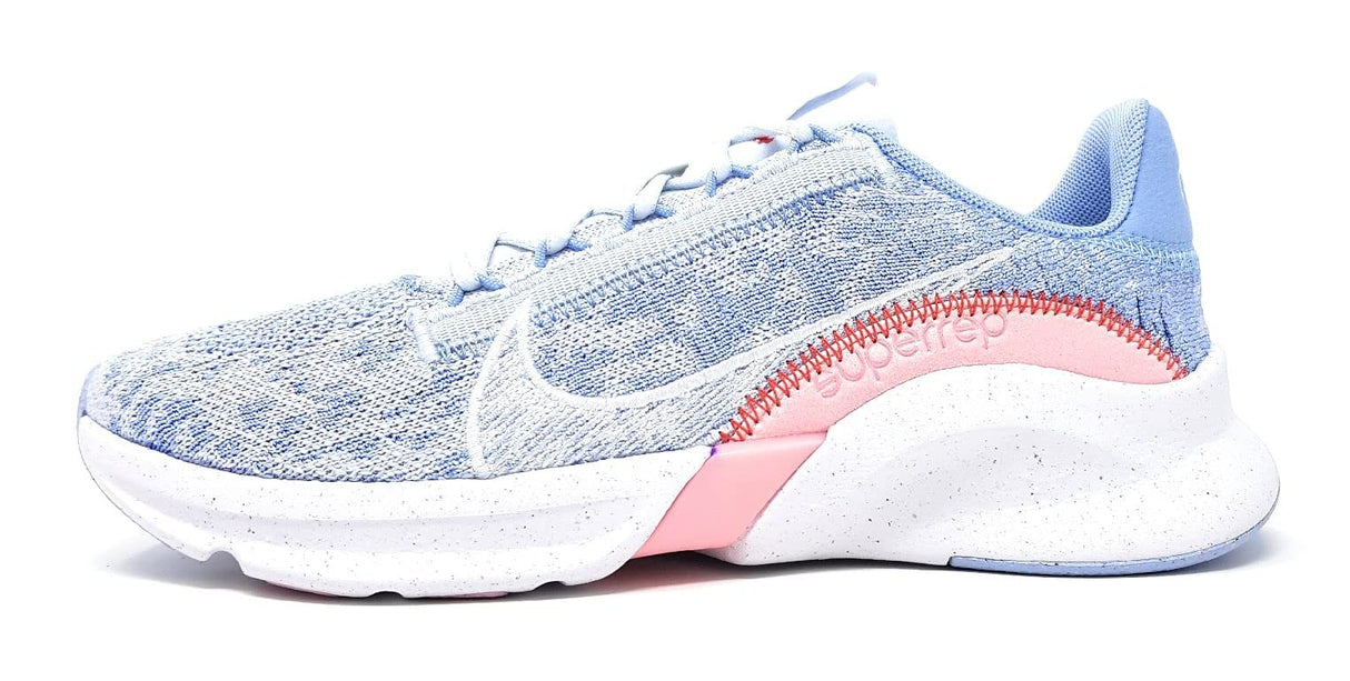 Nike W SUPERREP GO 3 NN FK, Sneaker Mujer, Football Grey Summit White, 36.5 EU