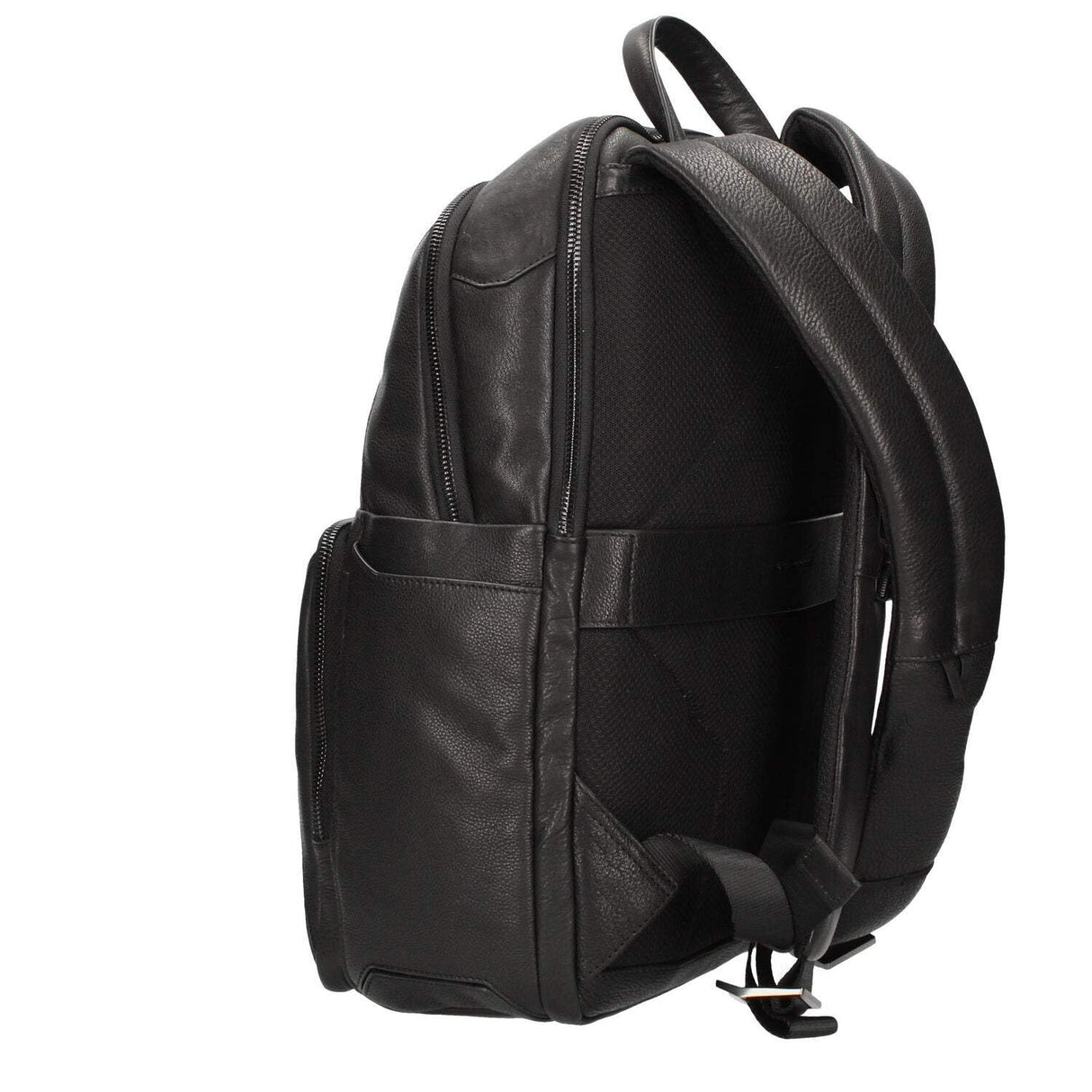 PIQUADRO Rhino Mochila Cuero 39 cm Compartimento para portátil, Negro, Talla única, Diseño moderno.