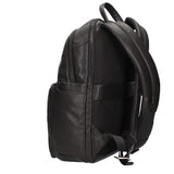 PIQUADRO Rhino Mochila Cuero 39 cm Compartimento para portátil, Negro, Talla única, Diseño moderno.