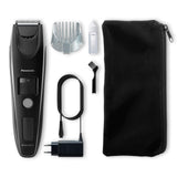 Panasonic ER-SB40-K803 Trimmer de Barba para Hombres, Cortapelos Portátil Resistente Al Agua, 20 ajustes de longitud, Accesorio de Peine, Inalámbrico y con Cable, Indicador de Batería LED, Negro