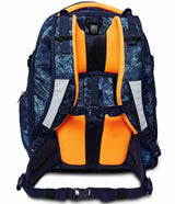 Seven Gang Mochila Ergonómica Ecológica, UPDOWN TWICE GRS DEEPLY INDIGO, Azul - Mochila de Escolares, Diario, Viaje, para niños, niñas, adolescentes - Maxi Capacidad
