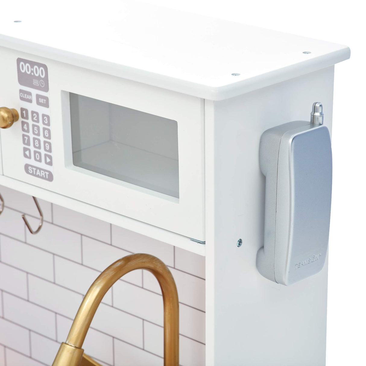 Cocina de juguete de madera blanca Teamson Kids para niños/as TD-12681A