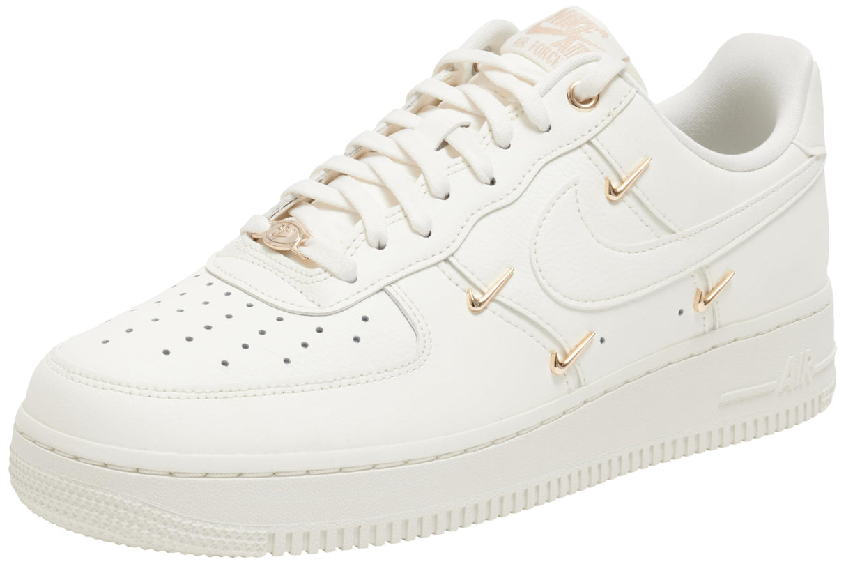 NIKE Air Force 1 ’07 LX, Sneaker Mujer, Sail Sail Sail Metallic Gold, 41 EU