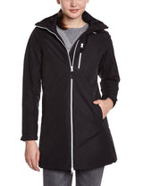 Helly Hansen Women Long Belfast Jacket - Waterproof, Windproof and Breathable Fabric, Full-Zip Raincoat with Mesh Liner