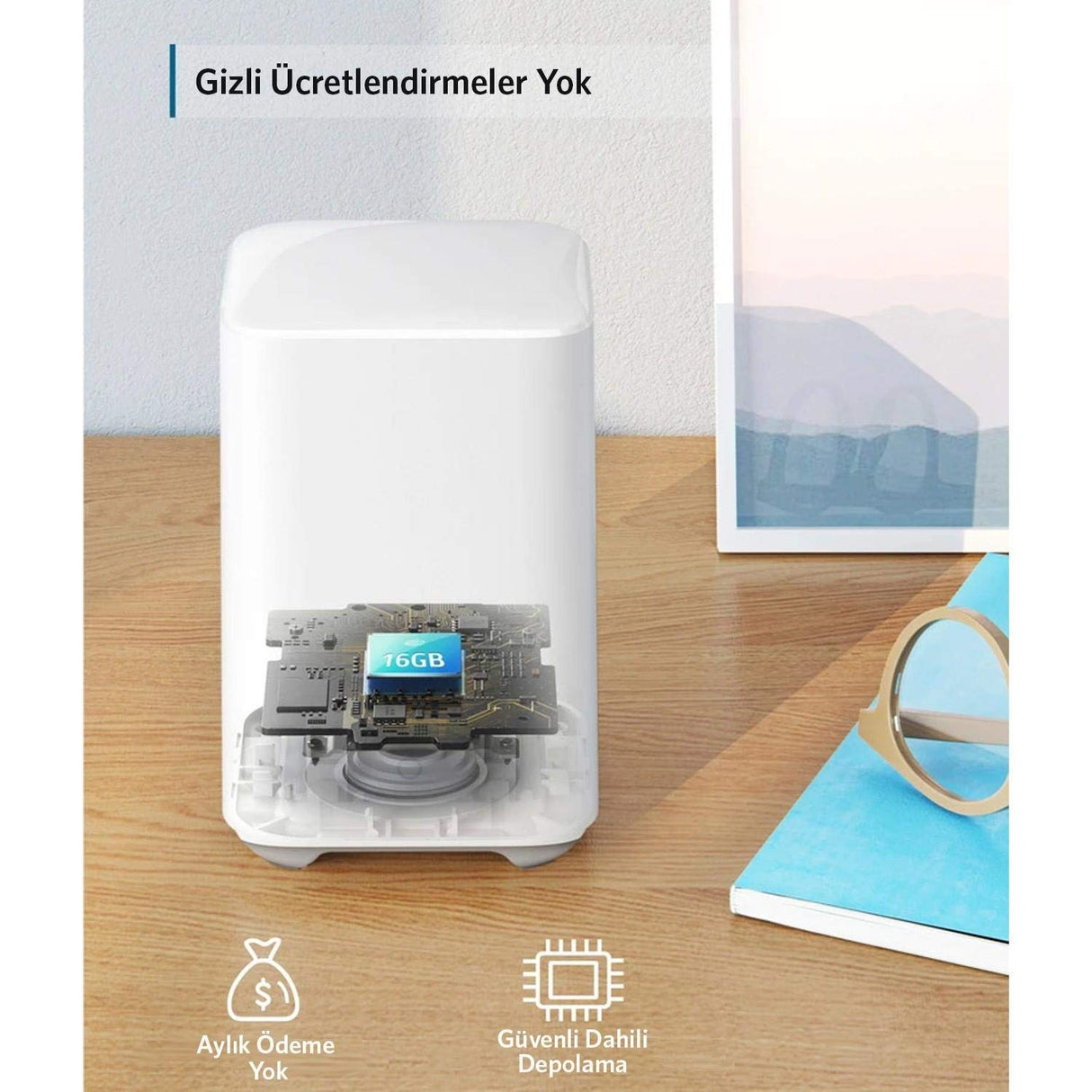 Anker Innovations Eufy - Cámara de vigilancia inalámbrica EufyCam con Base