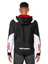 Alpinestars Sessions V3 Hoodie Sweatshirt Sudadera con Capucha para Hombre Negro/Blanco/Rojo M