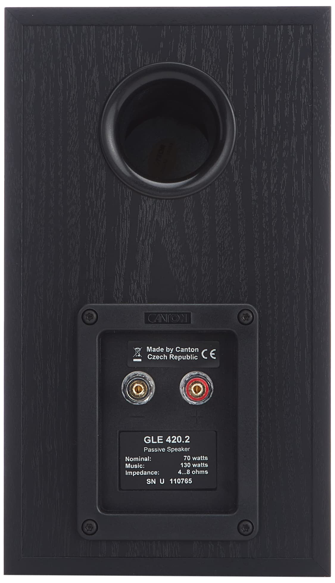 Canton GLE 420.2 - Altavoces (2,54 cm (1"), 15,24 cm (6"), 2,5 cm, 70W, 120W, 42 - 30000 Hz) Negro
