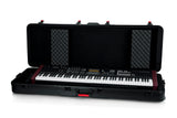 Gator Cases Frequent Flyer TSA - Estuche para teclado de polietileno moldeado ATA con ruedas para teclados extraprofundos de 88 notas (GTSA-KEY88D)