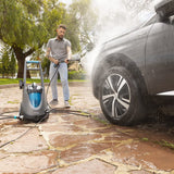 Cecotec Hidroaspirador Conga Triton 4000 UltraClean. 1500 W, 4 en 1: Función Hidrolimpiadora, Aspirador de Sólidos y Líquidos y Sopladora, 120 Bar, Poder Succión 15 kPa, Negro, Azul, Gris.