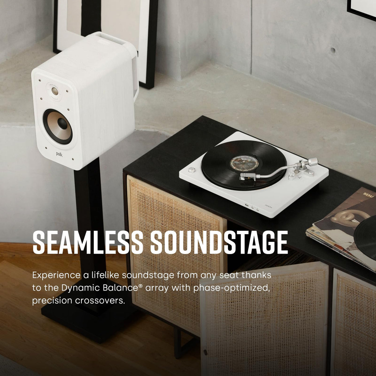 Polk Audio Signature Elite ES20 - Altavoces para estantería, Altavoces de Alta fidelidad para Sistema de Sonido de Cine en casa, Audio de Alta resolución, Color Negro