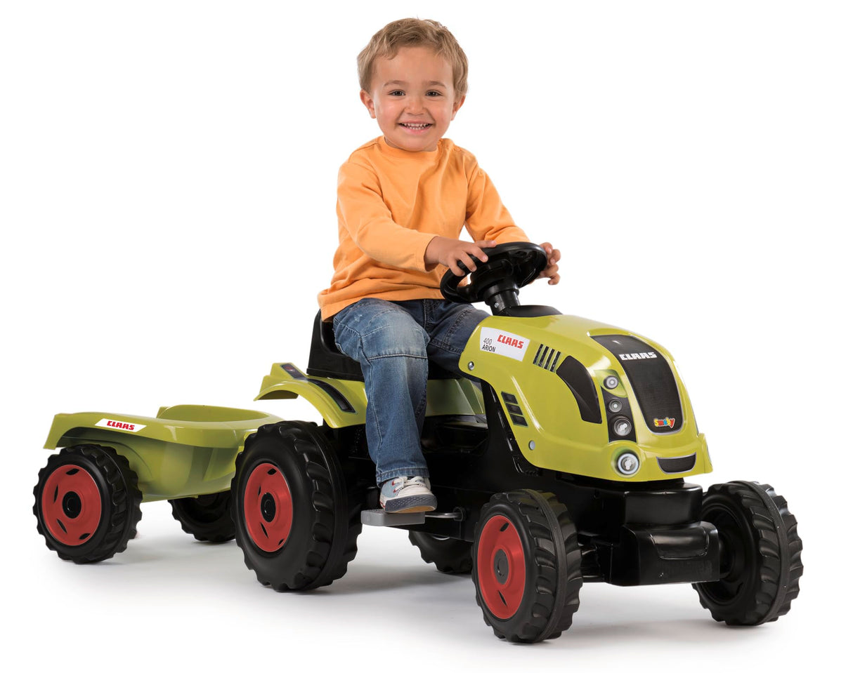 Smoby - Tractor a Pedales con Remolque (710114)