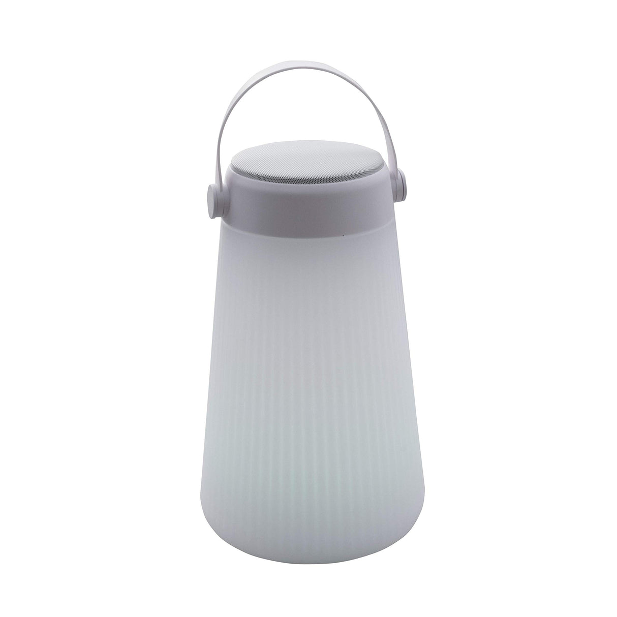 Lumisky TAKE AWAY PLAY - Lámpara portátil 2 en 1 luminosa y musical con Bluetooth, polietileno rotomollado, 3,6 W, blanco, gris, 20 x 20 x 38 cm