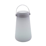Lumisky TAKE AWAY PLAY - Lámpara portátil 2 en 1 luminosa y musical con Bluetooth, polietileno rotomollado, 3,6 W, blanco, gris, 20 x 20 x 38 cm