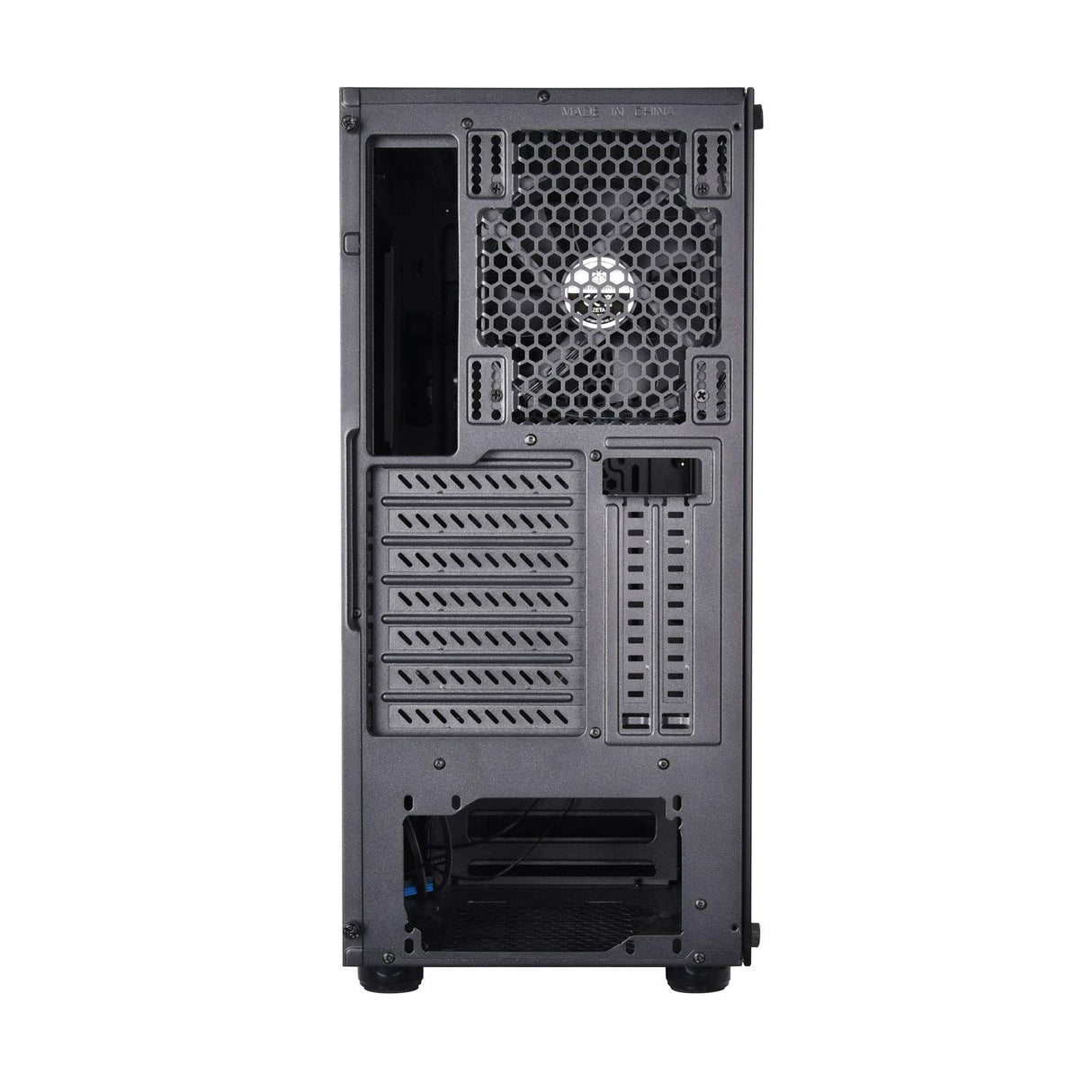 Silverstone SST-PS14B-E - Caja de Torre ATX de Precision, Panel Lateral de Vidrio Templado Ahumado, Negro