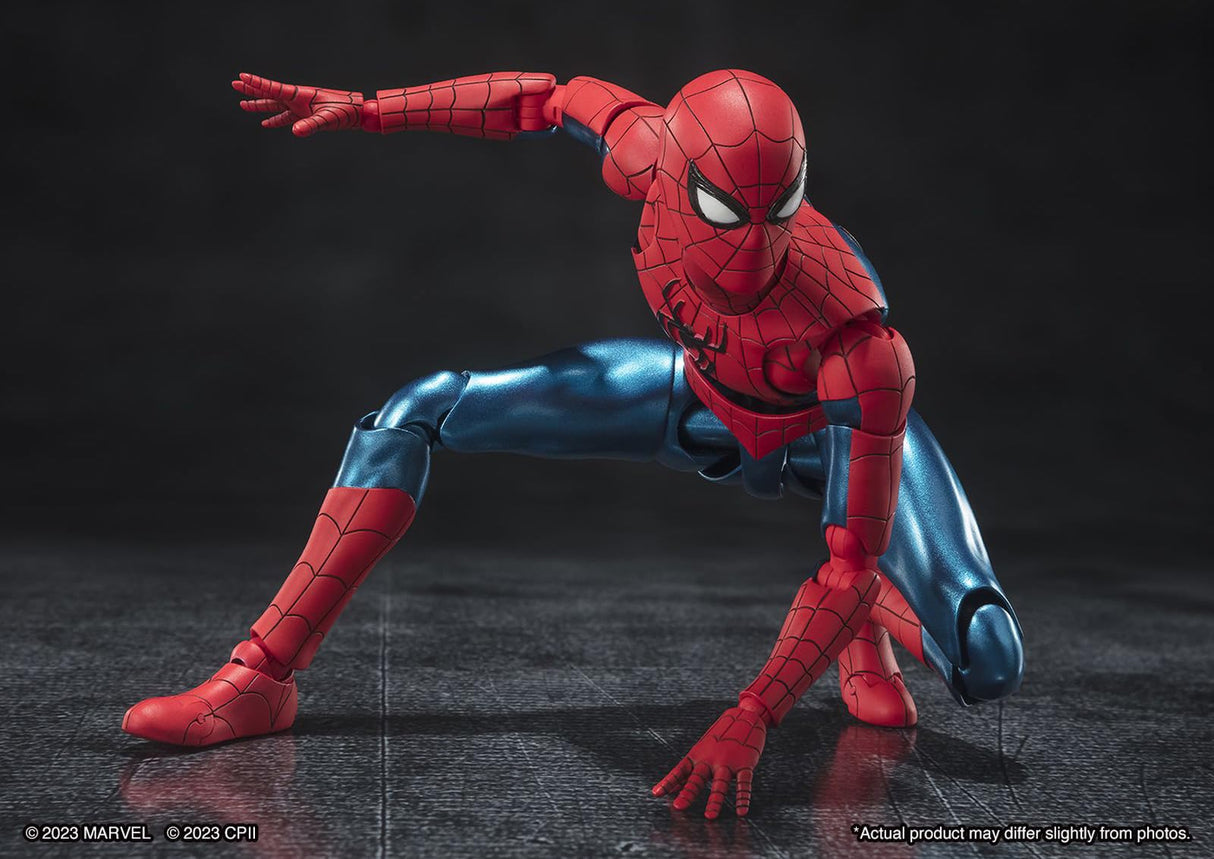 TAMASHII NATIONS - Spider-Man: No Way Home - Nuevo Traje Rojo y Azul, Figura de Acción Bandai Spirits S.H.Figuarts
