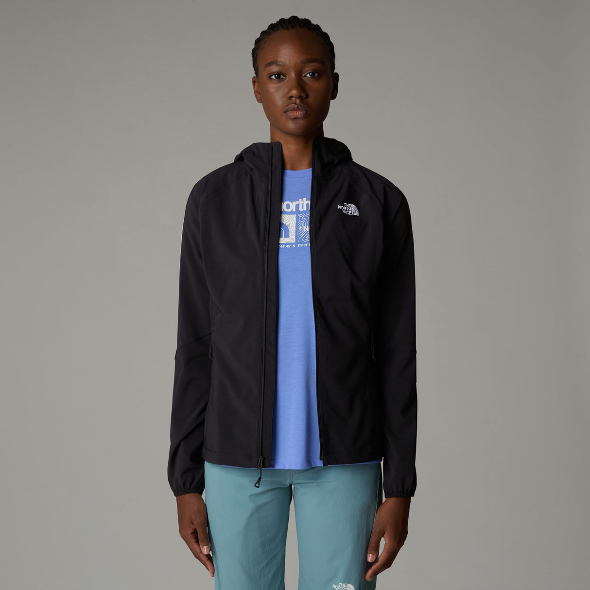 THE NORTH FACE NF0A8CD9JK3 W Nimble Hoodie - EU Sweatshirt Mujer TNF Black Tamaño L