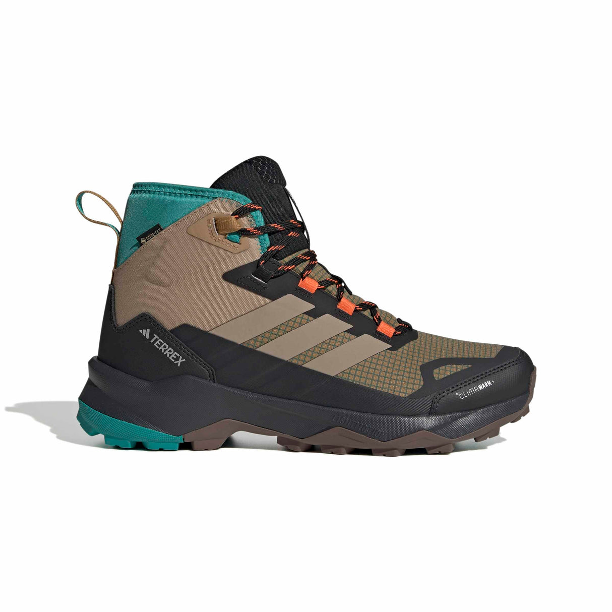 adidas Terrex Skychaser AX5 Mid Gore-Tex Climawarm+ Hiking Shoes, Zapatos de Senderismo Hombre, Cardboard/Blanch Cargo/Pure Teal, 42 EU
