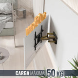 RICOO Soporte TV Pared 32-65" Pulgadas (81-165cm) S7244 Brazo articulado Giratorio Inclinable Colgador televisión Universal VESA 200x200-400x400 Negro