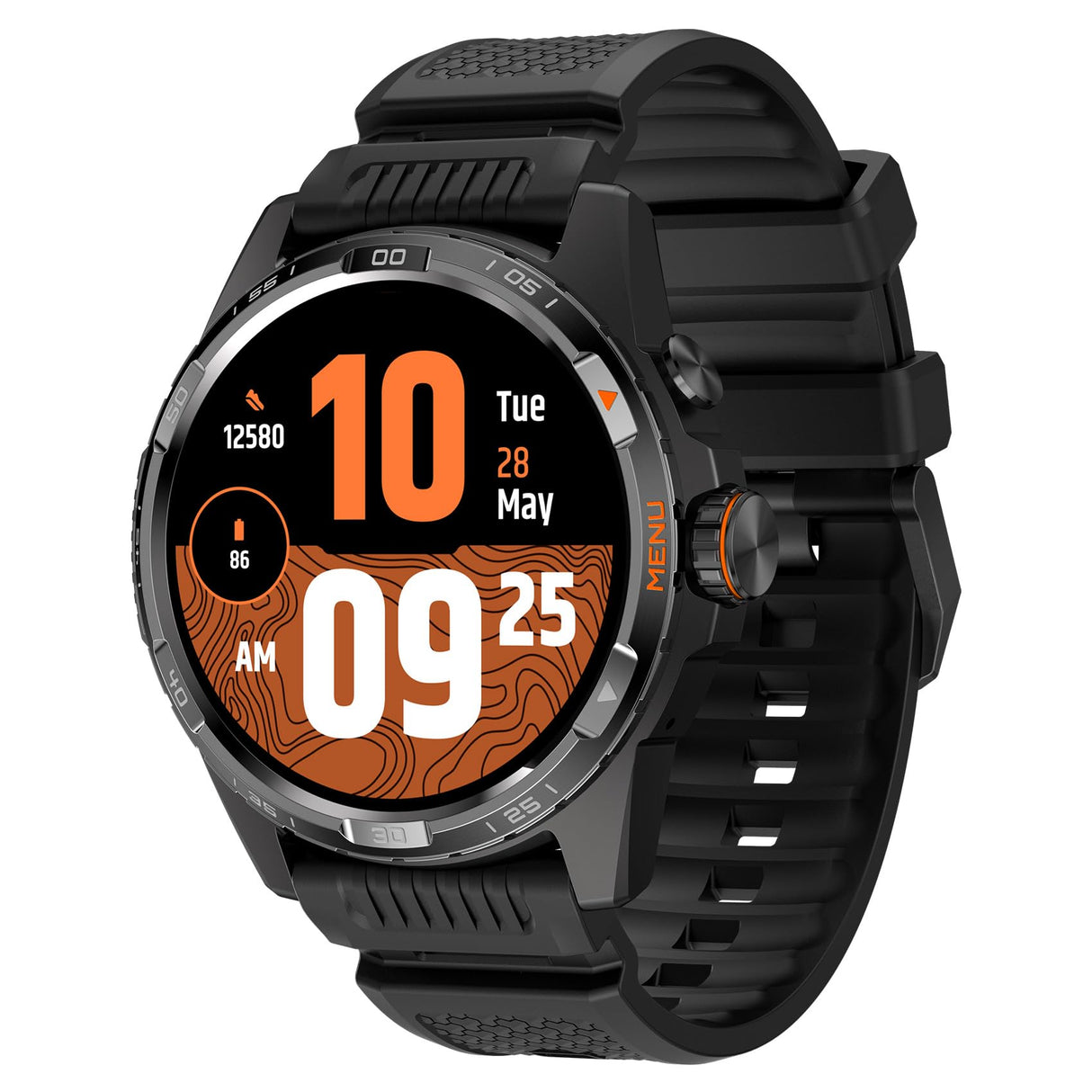 Ticwatch Atlas Smartwatch para Hombres Reloj Inteligente con Sistema operativo Android Wear para Exteriores Batería de 90 Horas Más de 110 Modos de Entrenamiento Mapa de Calor Detección de caídas