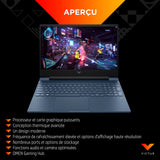 HP Victus Victus 15-fa0003sf - Ordenador portátil (15,6 Pulgadas, FHD IPS (Intel Core i5-12450H, RAM 16 GB, SSD 512 GB, NVIDIA GeForce RTX 3050 4GB, AZERTY, Windows 11) Plata Mica