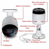 TRENDnet, TV-IP1514PI, Cámara de Red Tipo Bala H.265 PoE de 5 MP para Interiores/Exteriores, clasificación IP66, visión Nocturna por Infrarrojos de hasta 30 m (98 pies)