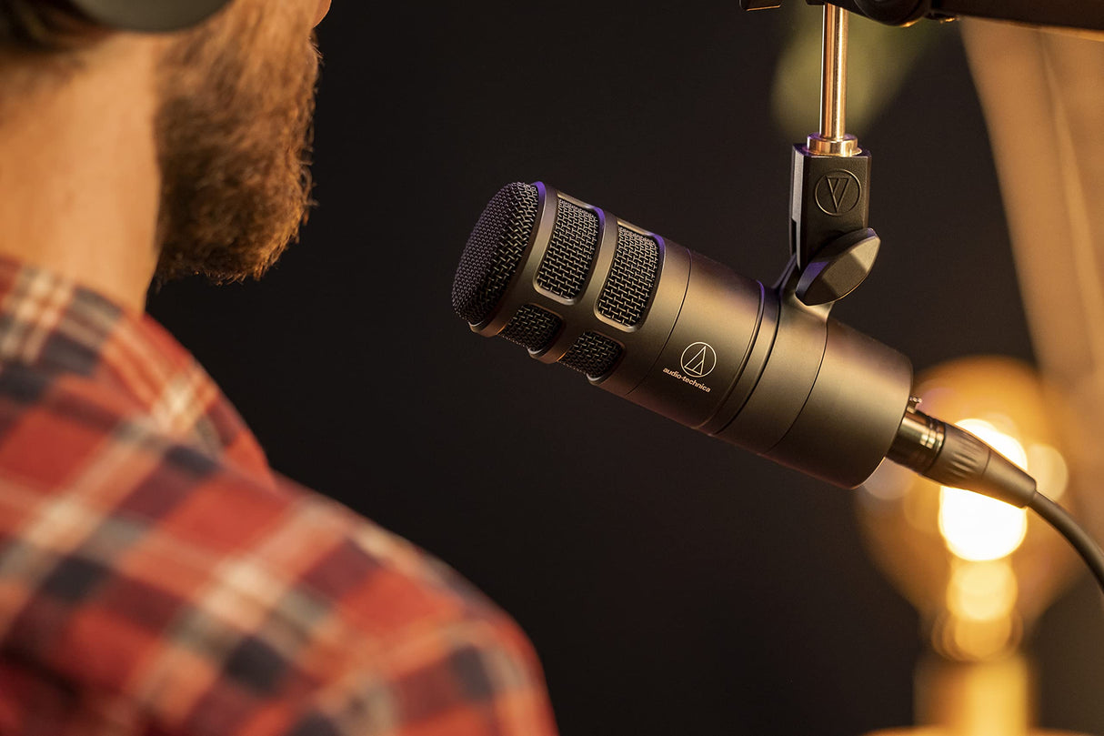 Audio-Technica 2040 Micrófono Dinámico Hipercardioide Para Podcast Negro