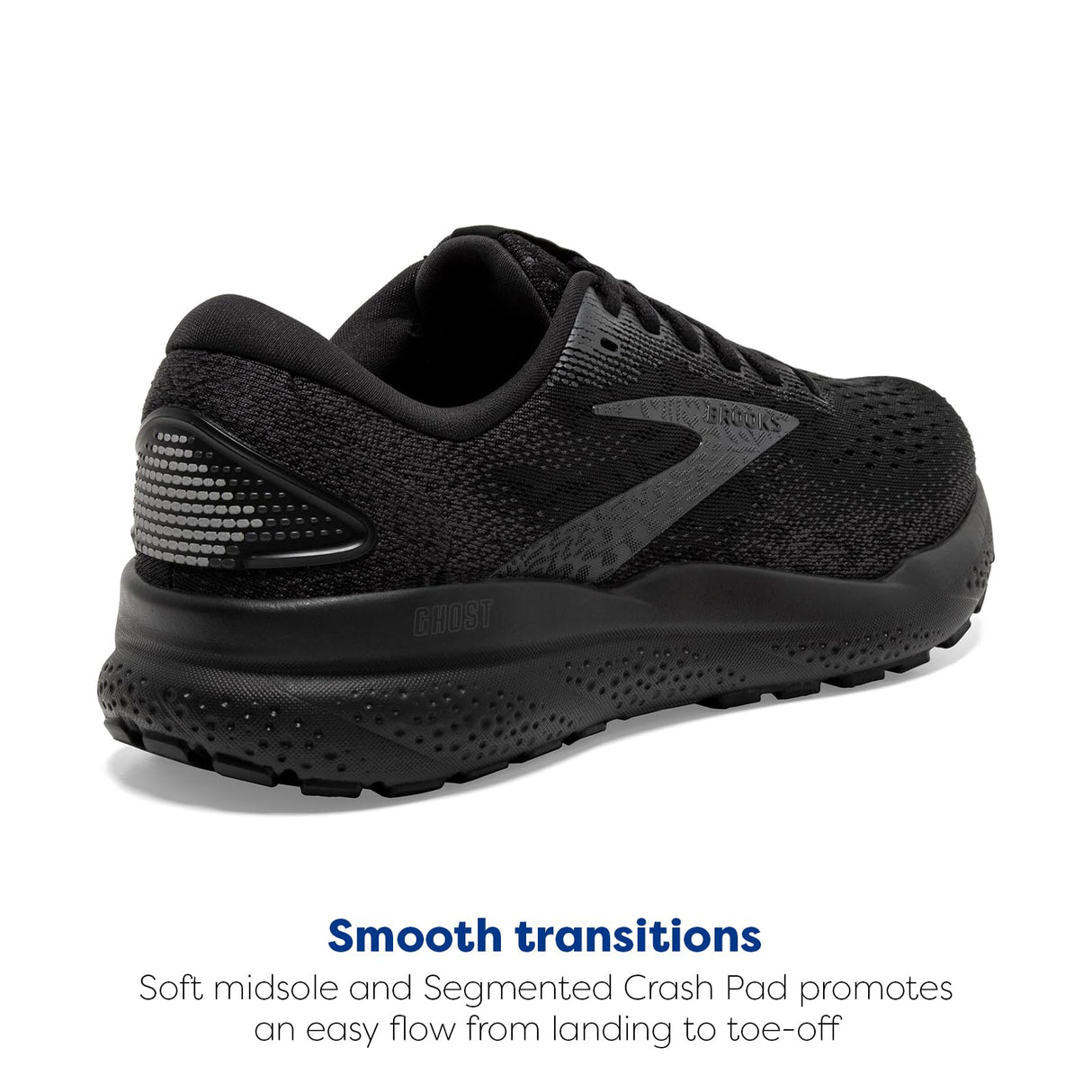 Brooks Damen Ghost 16 Laufschuhe Neutralschuh Black/Black/Ebony - Schwarz 38,5