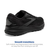 Brooks Damen Ghost 16 Laufschuhe Neutralschuh Black/Black/Ebony - Schwarz 38,5