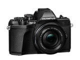 Olympus OM-D E-M10 Mark III Kit, Cámara de Sistema Micro 4/3 (16 MP, Estabilizador de Imagen de 5 Ejes, Visor Electrónico) + Objetivo M.Zuiko 14-42mm EZ Zoom + M.Zuiko 40-150mm Telezoom, negro
