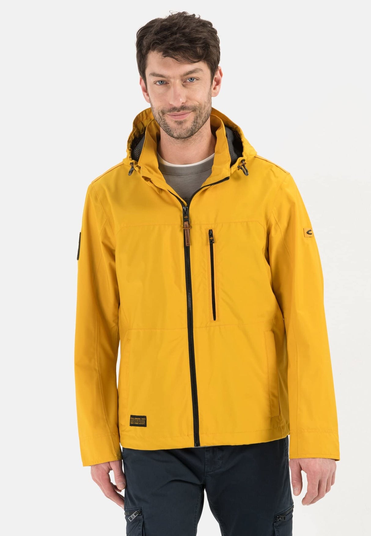 camel active 420774/7e75 Chaqueta, Amarillo, 106 para Hombre