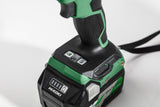 HiKOKI Atornillador de impacto inalámbrico, 18 V, 1/4", 210 Nm, motor sin escobillas, martillo triple, IP56 resistente al polvo y al agua, luz LED, compacta y ligera, incluye maletín de transporte