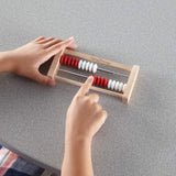 hand2mind-Learning Rekenrek-Juego de 20 Cuentas, Color Madera (Learning Resources 93429)