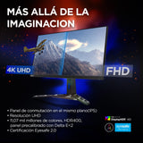 Lenovo Legion Y32p-30 - Monitor Gaming 31.5" 4K UHD con EyeSafe (IPS, 144 Hz, 0.2ms, HDMI DP USB-C + Cables, FreeSync Premium, HDR400, Altavoces) Ajuste de Inclinación/Elevación/Rotación - Negro
