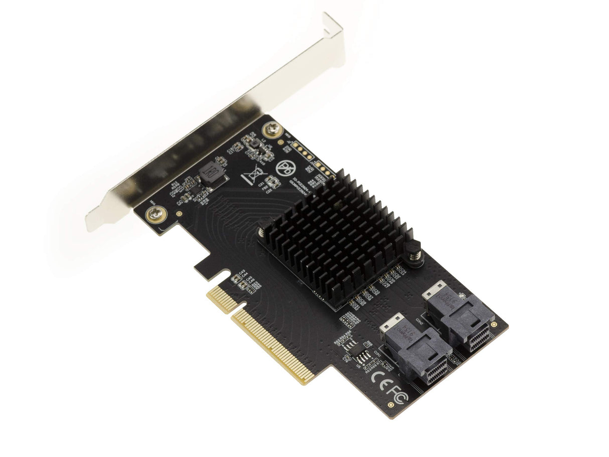 KALEA-INFORMATIQUE Tarjeta controladora PCIe 3.1 8X para 2 SSD U.2 NVMe (U2 68Pin SFF-8639) con Cables y Soportes Low High Profile