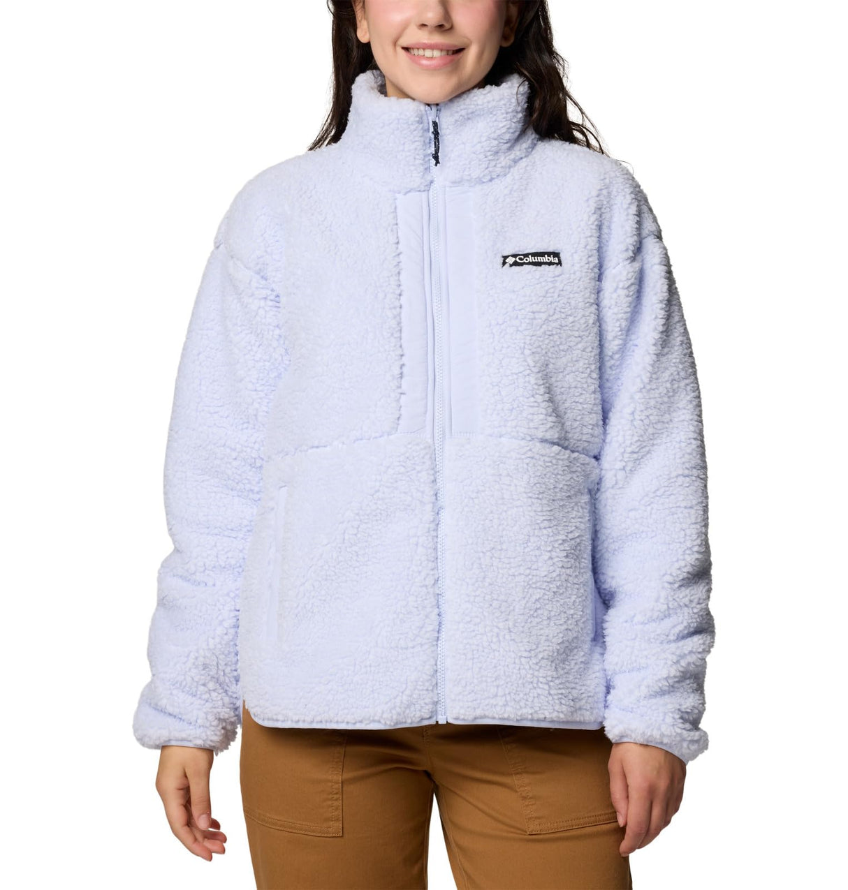 Columbia Niño Forro Polar Sherpa Estampado con Cremallera Rugged Ridge II