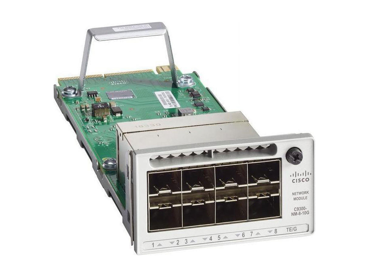 Cisco C9300-NM-8X= 10 Gigabit Ethernet módulo conmutador de Red - Módulo de conmutador de Red (10 Gigabit Ethernet, 10000 Mbit/s, Catalyst 9300)