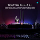Archer TBE550E Adaptador PCI-E Wi-Fi 7 BE9300, Tri-Banda con Bluetooth 5.4| Antenas multidireccionales| Seguridad WPA3| Instalación rápida con USB| luz LED Multicolor| Compatible con Windows 11