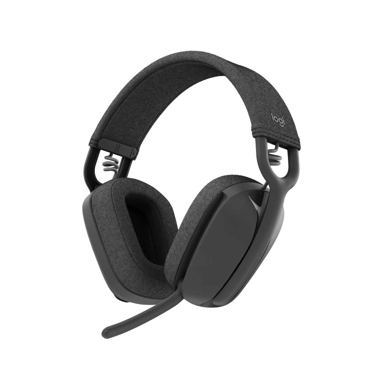 Logitech Zone Vibe 100 Auriculares inalámbricos ligeros, Micrófono con cancelación de ruido, Bluetooth multidispostivivo avanzado, Funcionan con Teams, Google Meet, Zoom, Mac/PC - Gris