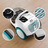 Bosch - Aspirador de Trineo sin Bolsa, Serie 4, ProHygienic, 2 litros, 78 dB, Blanco, BGC21HYG1