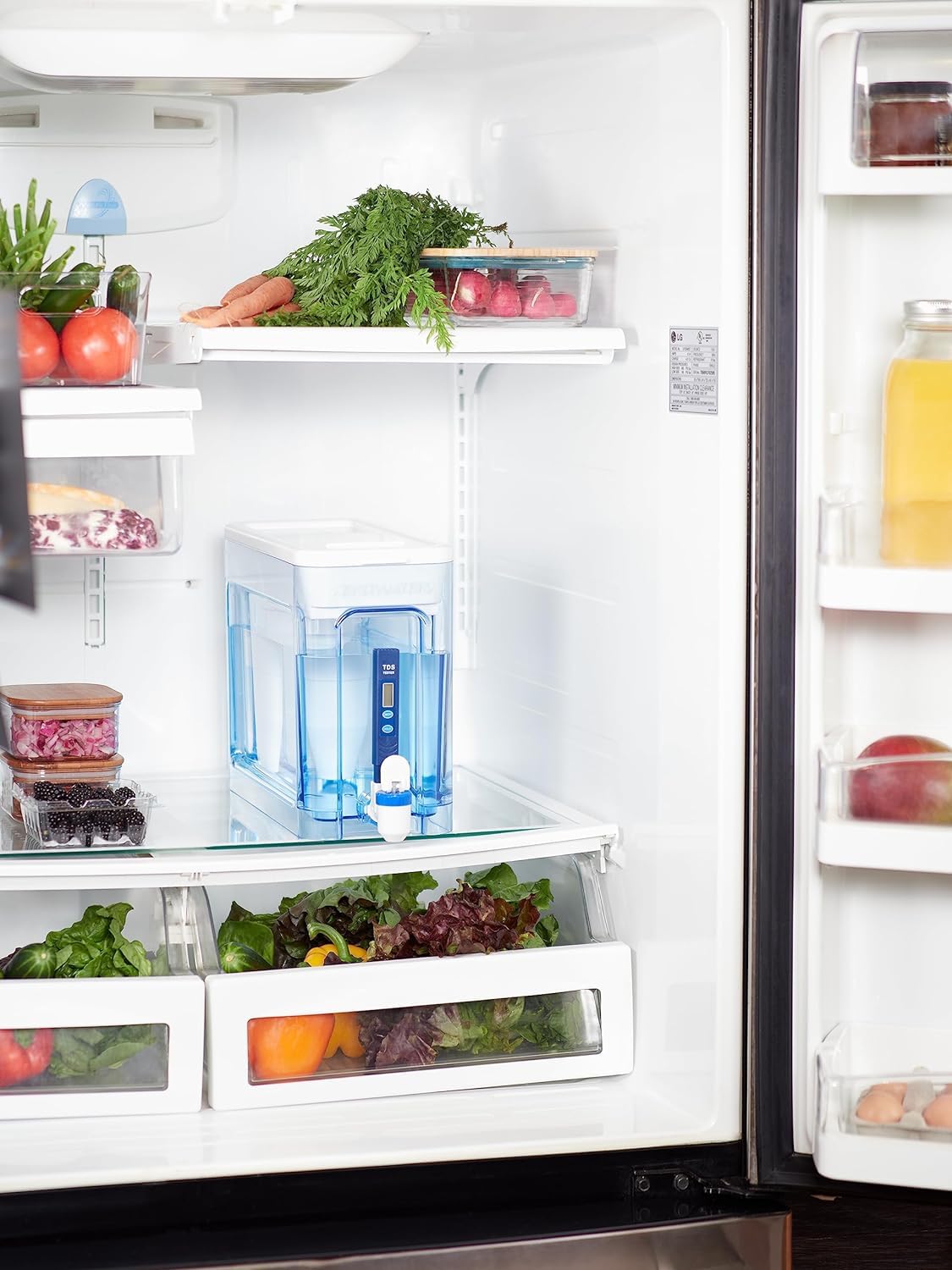 ZeroWater Dispensador de filtro de agua de 7,5 L con 3 filtros avanzados de 5 etapas, certificado IAPMO para reducir el plomo y PFOA/PFOS
