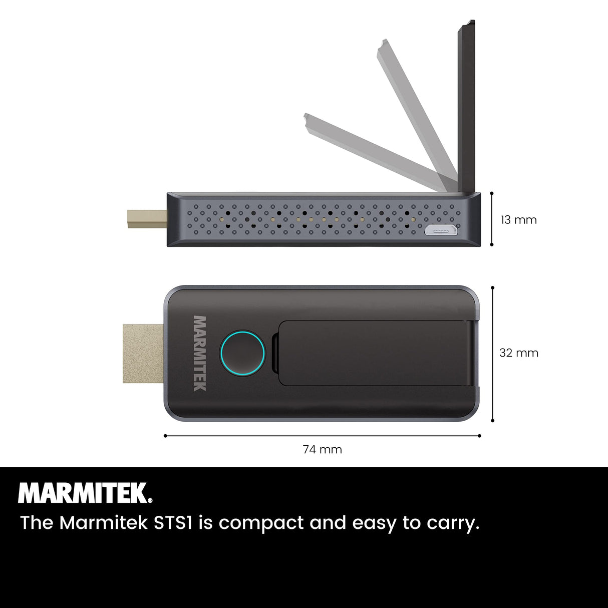 Presentación inalámbrica HDMI/USB-C - STS1-1080p Full HD - Transmisor Inalámbrico - Cable HDMI Inalámbrico - Presentación Inalámbrica Desde el Portátil al proyector/Pantalla