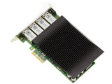 Kalea-INFORMATIQUE Tarjeta controladora de Red con 4 Puertos LAN Gigabit Ethernet RJ45 en PCIe x4. Alimentación a través de Ethernet PoE+ 30 W con chipset Intel I350
