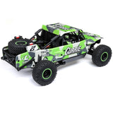 LOSI Coche RC Truck 1/10 Rey U4 4WD Rock Racer Brushless RTR (batería y Cargador no Incluido) con Smart and AVC, Verde, LOS03030T2