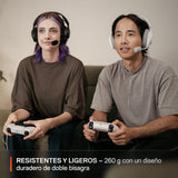 SteelSeries Arctis Nova 3P Wireless Auriculares Gaming multiplataforma - App - Batería 40h - Controladores magnéticos de neodimio - 2,4 GHz/Bluetooth - Micro extraíble - PS5, PS4, PC, Switch -Negro